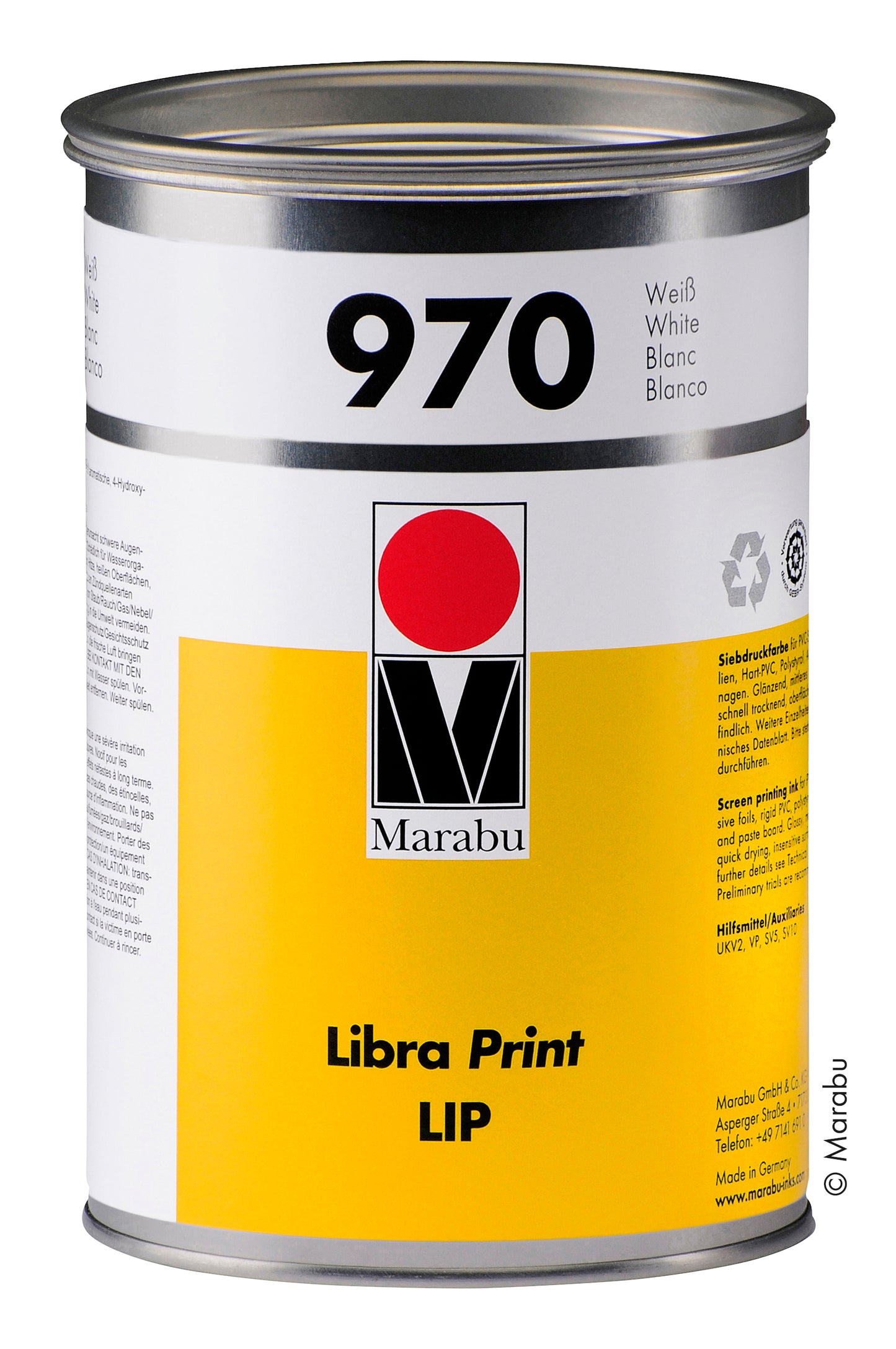MarabuLibra Print LIP 970 White - 1 Kg