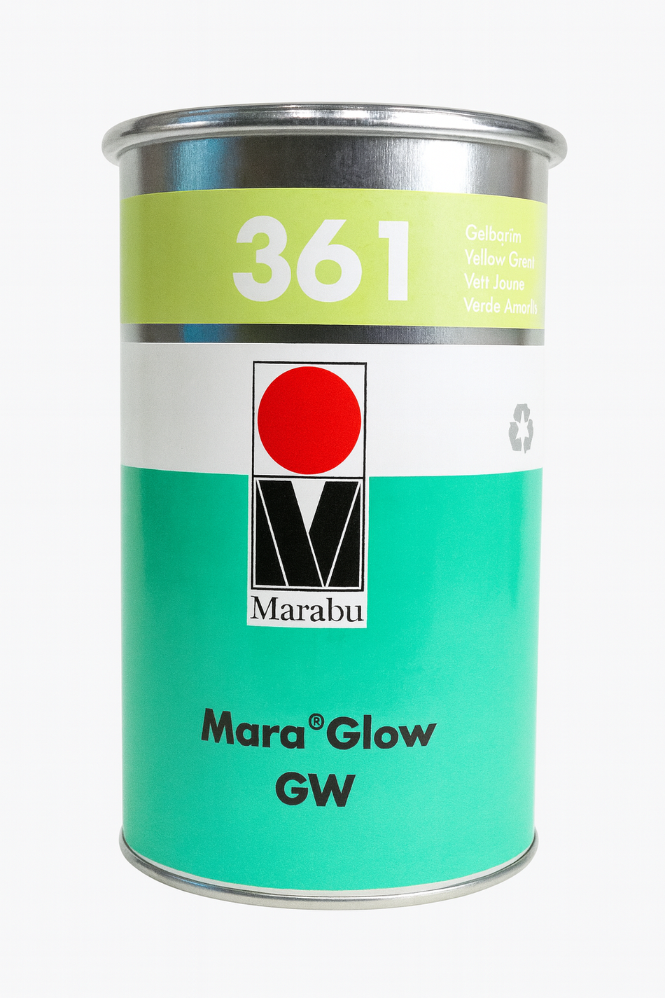 Marabu Mara Glow GW 361 Yellow Green - Dažai 1 Kg