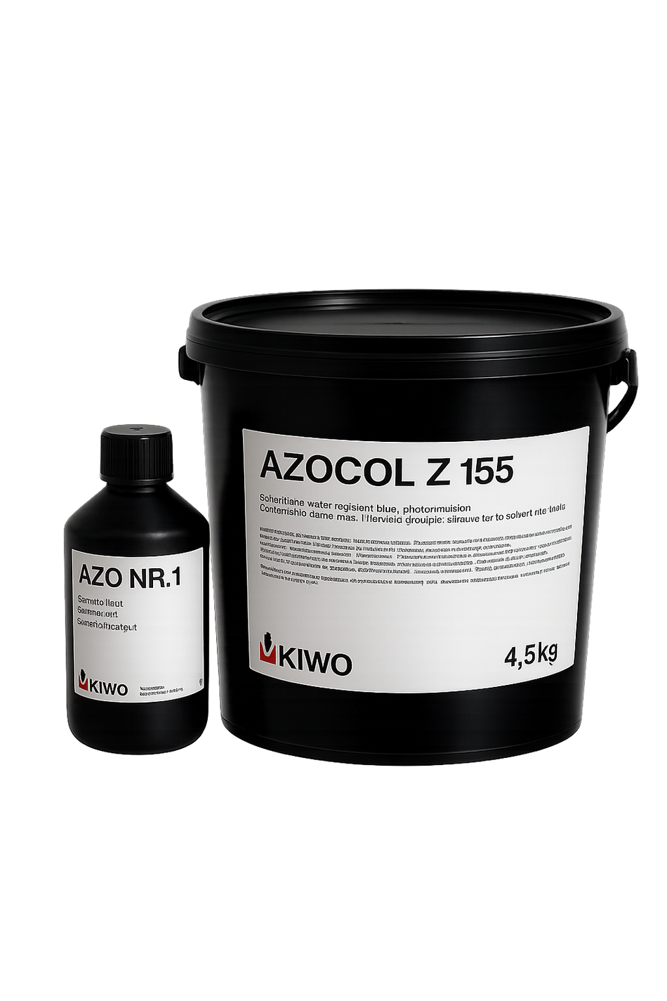 Kiwo Azocol Z-155 Emulsion - Emulsija, 4,5 Kg + Diazo Nr. 1 - 0,018 Kg