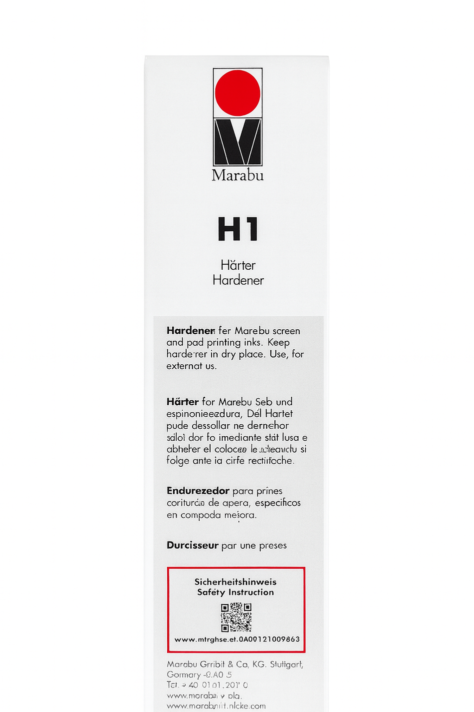Marabu Hardener H1 - Kietiklis,  0,2 L