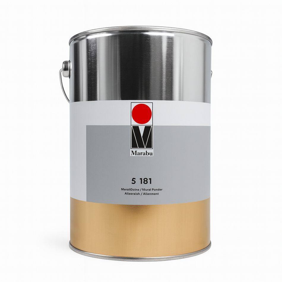 Marabu Silver powder S-181, Aluminium - Sidabrinė pudra 1,0 Kg