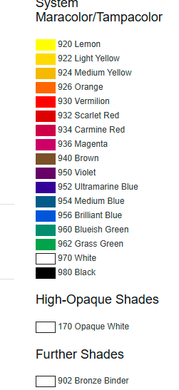 Marabu Maraflor TK - Dažai, 1,0 Kg