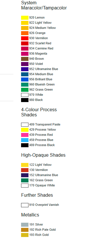 Marabu Tampastar TPR - Dažai 1,0 L