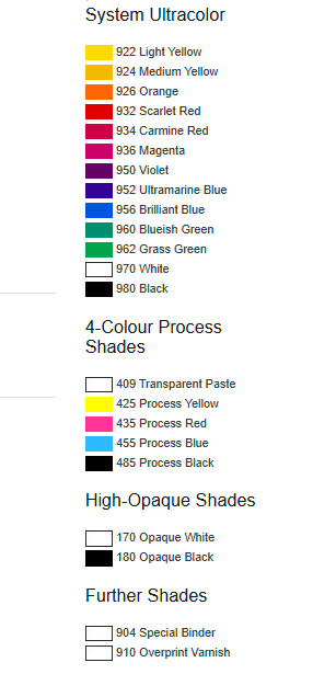 Marabu Ultragraph UVAR - Dažai 1,0 Kg