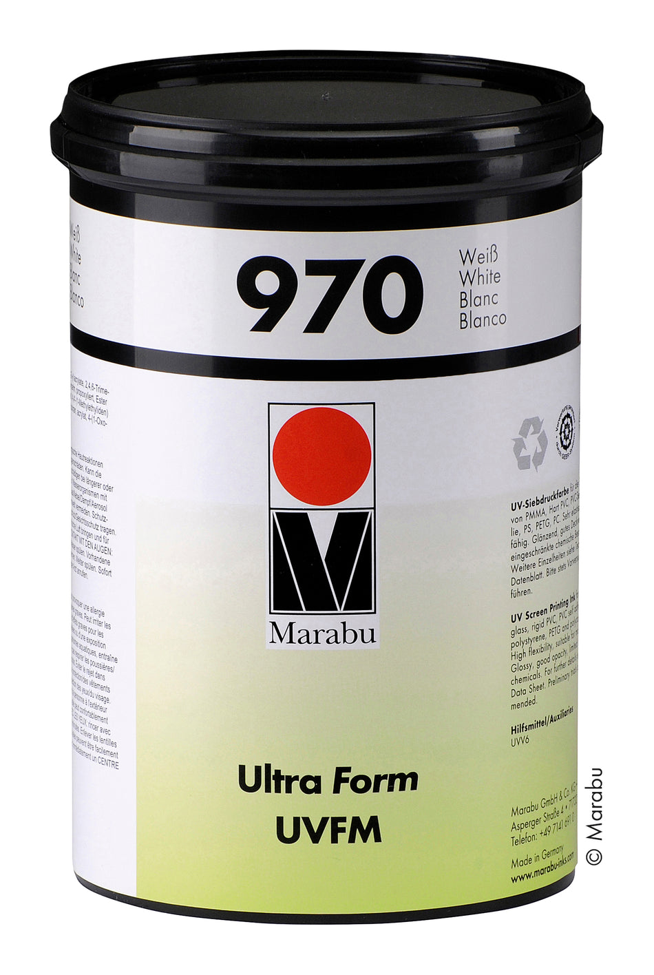 Marabu Ultraform UVFM - Dažai 1,0 Kg