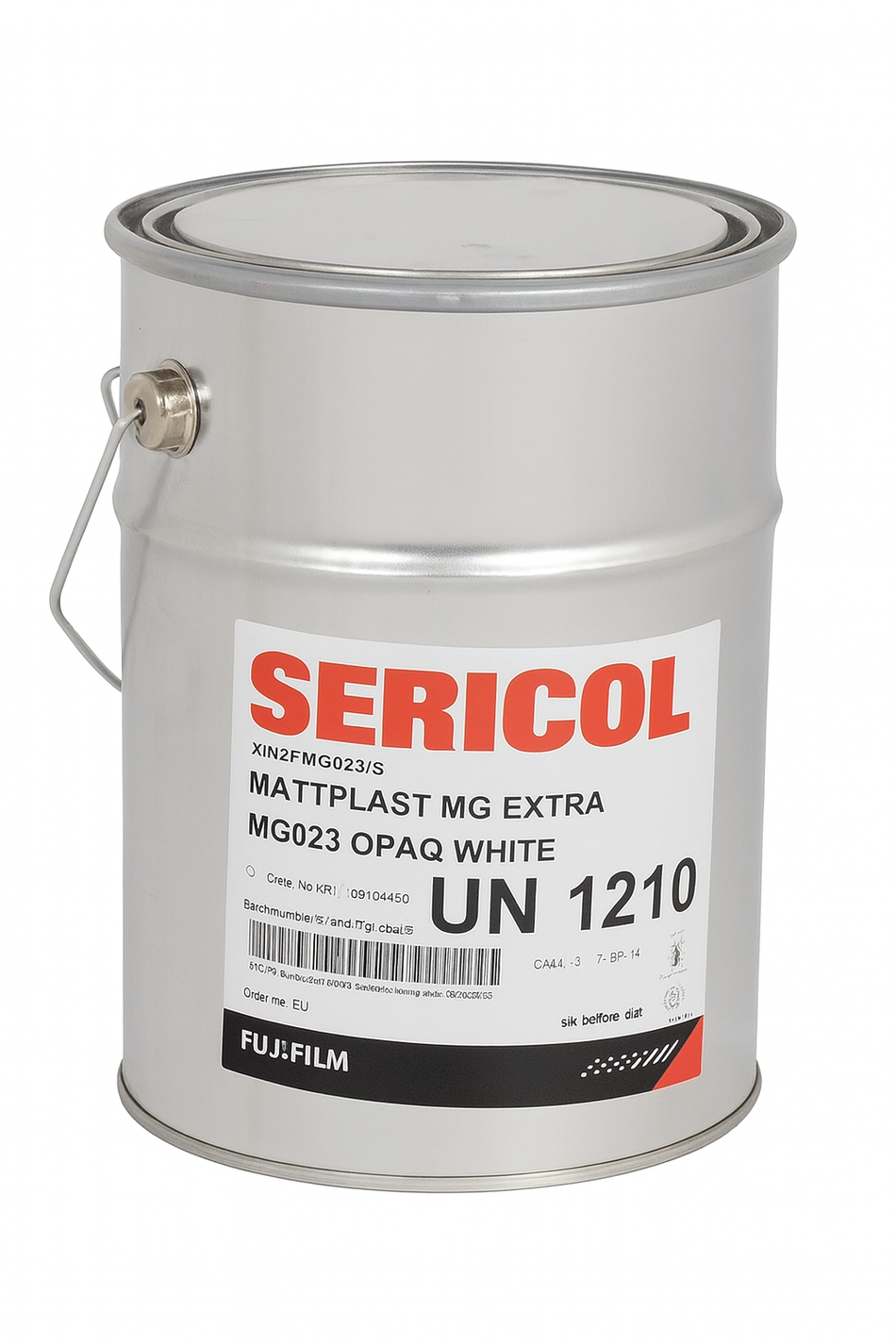 Sericol Mattplast MG023 Opaque White - Dažai, 5,0 Kg