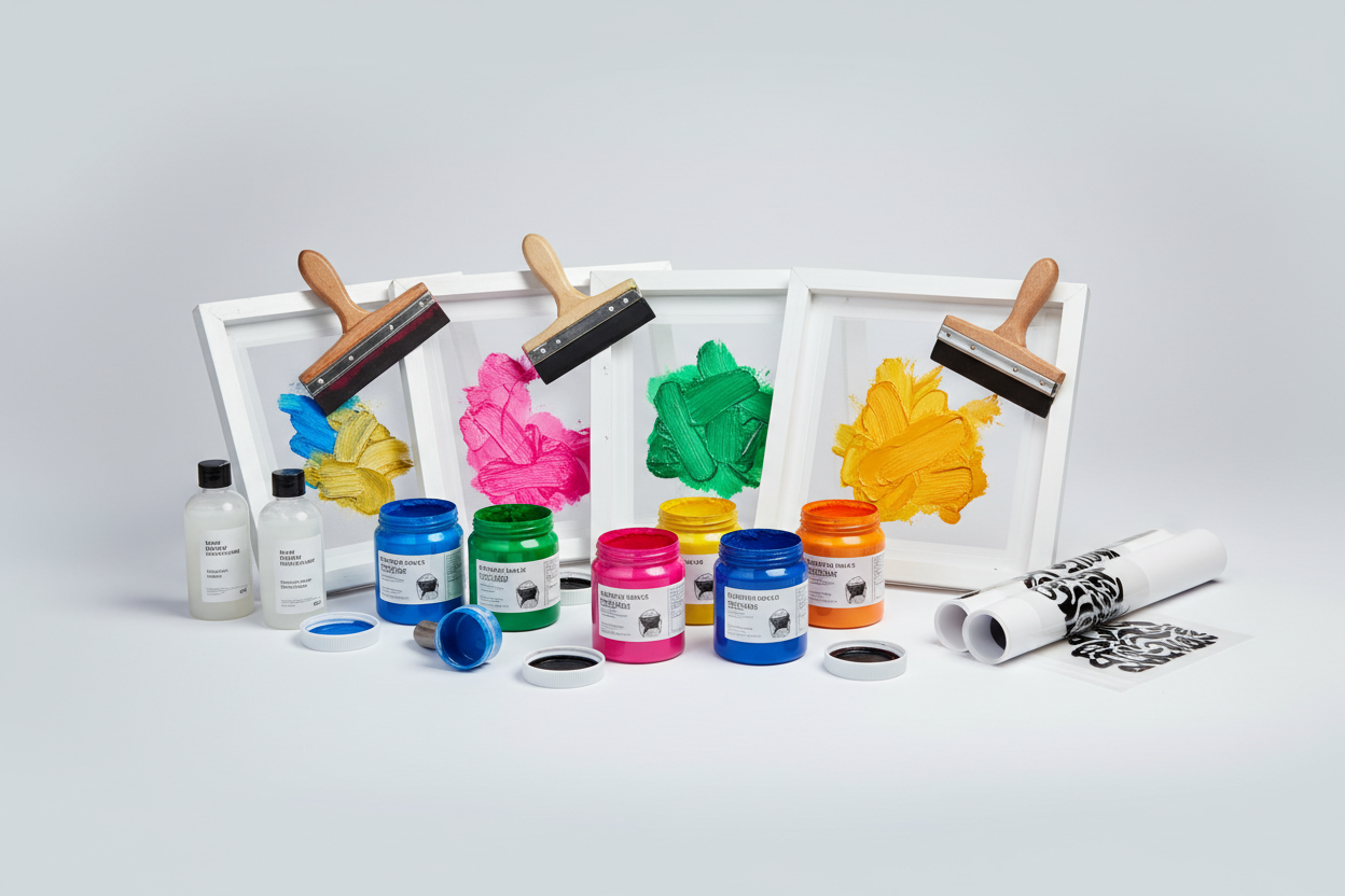 Products for screen printing, bright, colorful
