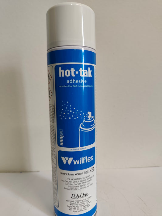 Wilflex Hot-Tak Spray Plastisol Adhesive Glue - 0.6 L