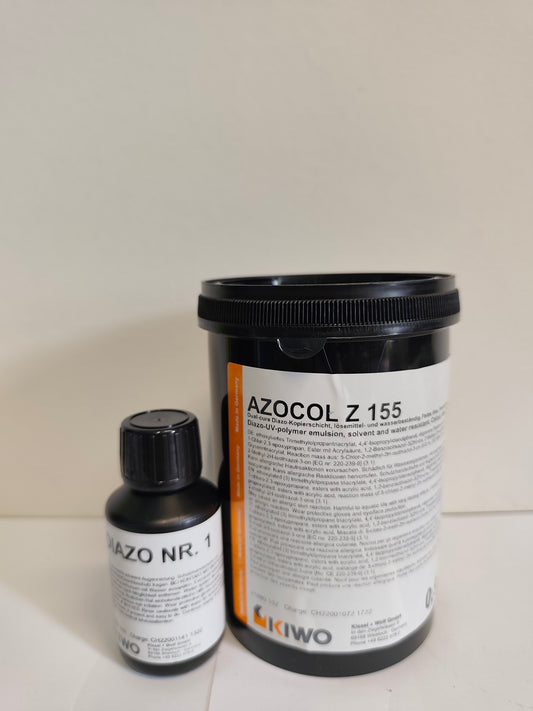 Kiwo Azocol Z-155 Emulsion - 0,90 Kg + Diazo Nr. 1 - 0,0036 Kg